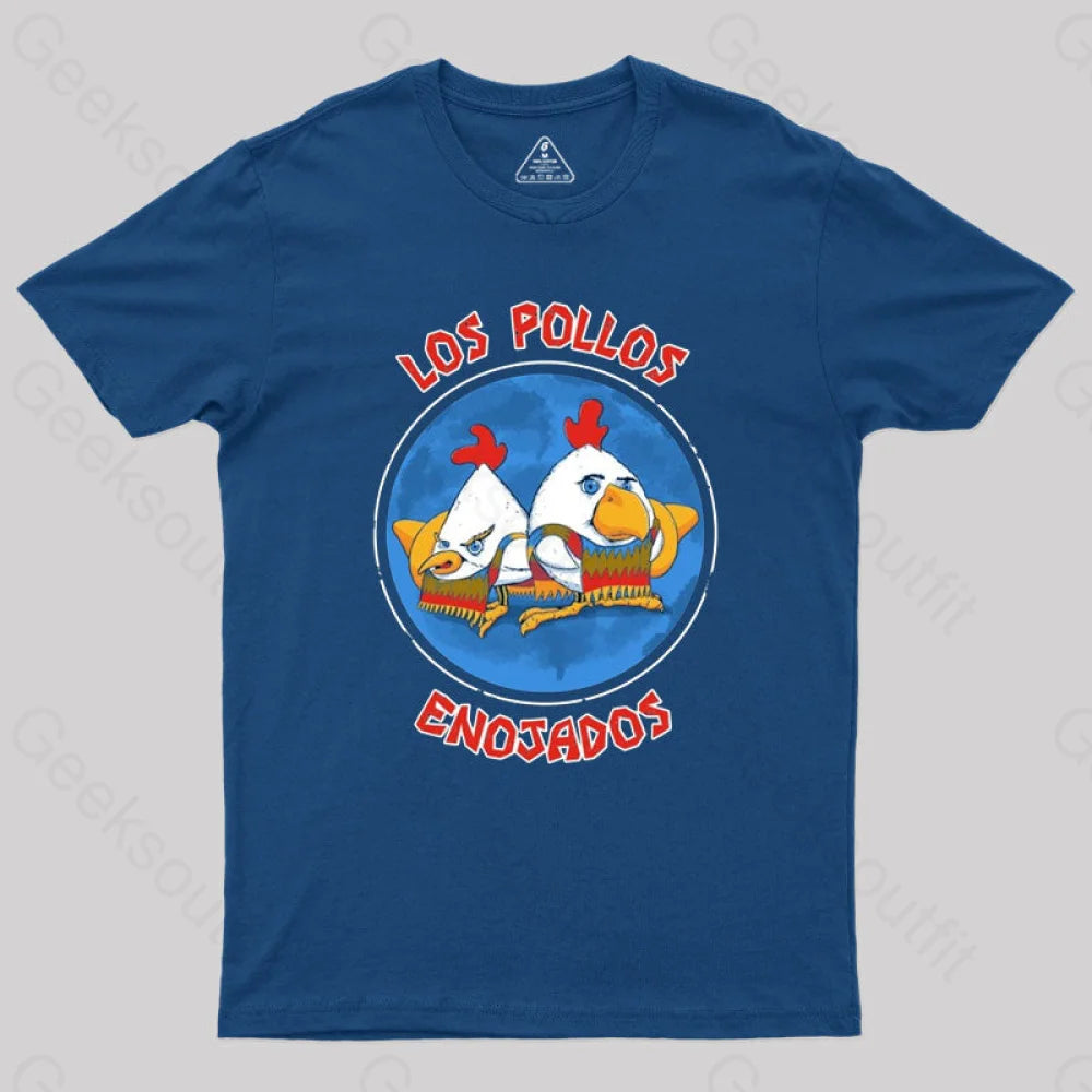 Pollos Enojados Geek T-Shirt