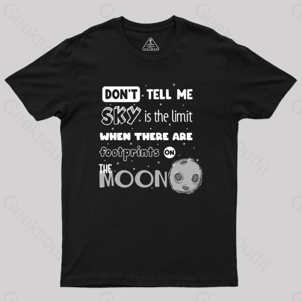 Footprints on the Moon Geek T-Shirt