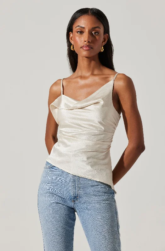 Mirie Cowl Neck Tank Top