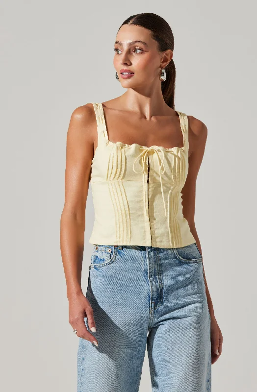 Raeni Square Neck Corset Top