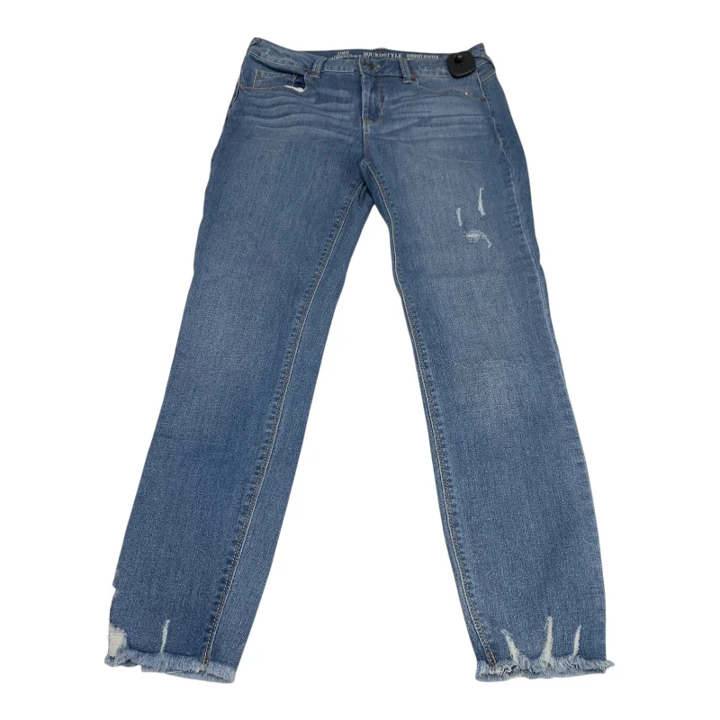 Jeans Skinny By Sound Styles In Blue Denim, Size: 8