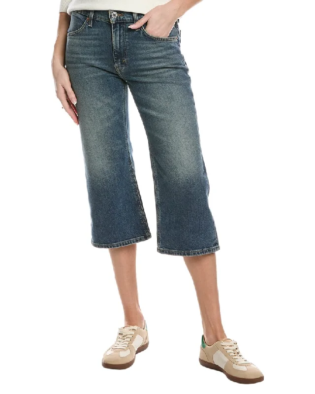 RE/DONE Distress Super Crop Flare Jean