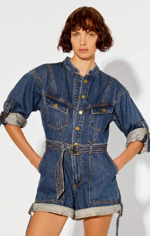 Elena Denim Playsuit