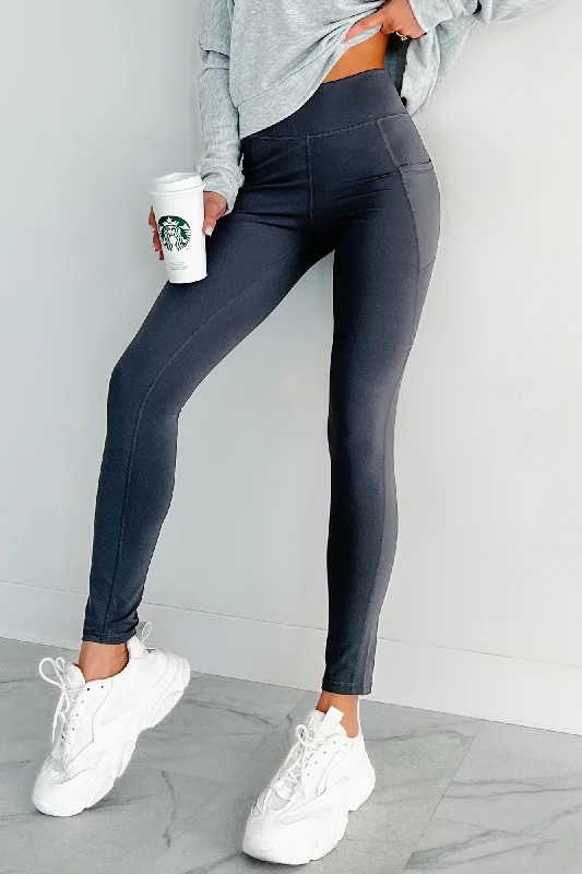 Reaction Time Side Pocket Leggings (Slate)