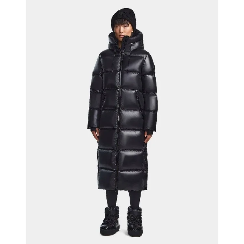 -Rita Glossy long puffer coat