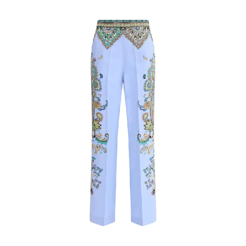 Etro Floral Print Women's Pants