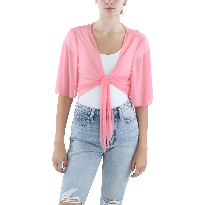 Connected Apparel Womens Crop Mesh Bolero