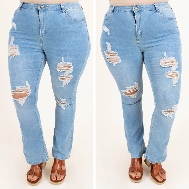 Country Girl Dreams Jeans, Light Wash