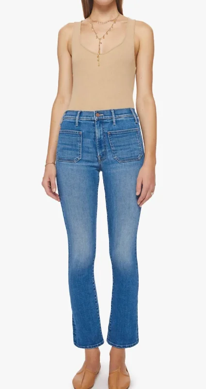 The Patch Pocket Insider Ankle Jeans In Happy Pill