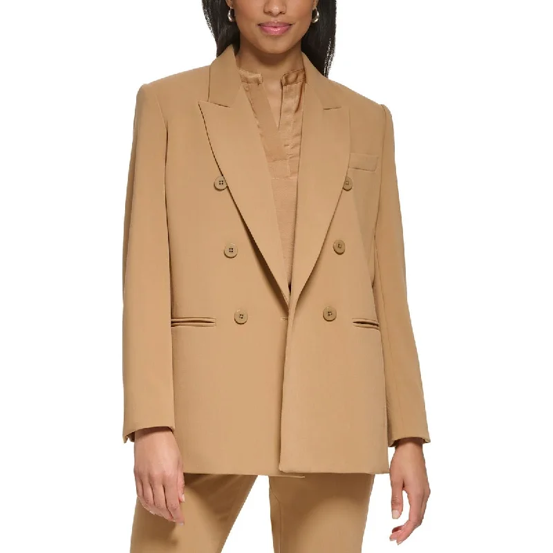 DKNY Womens Petites Suit Separate Office Double-Breasted Blazer