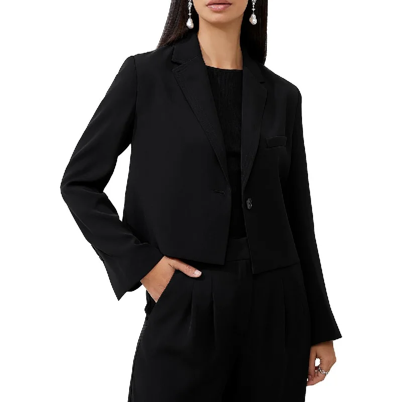 French Connection Womens Harry Cropped Suit Separate One-Button Blazer