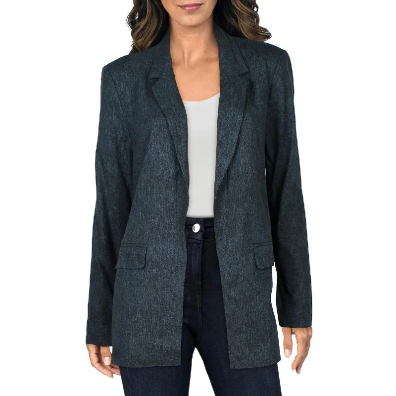 BCBGeneration Womens Boyfriend Long Sleeves Open-Front Blazer