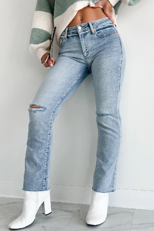 Coen Mid-Rise Slim Straight Sneak Peek Jeans (Light Vintage)