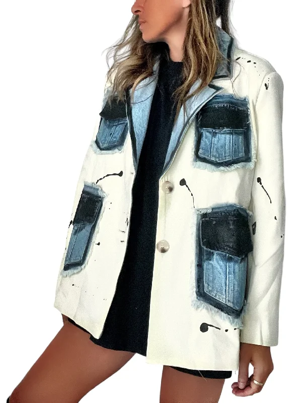 'Framework' Painted Blazer