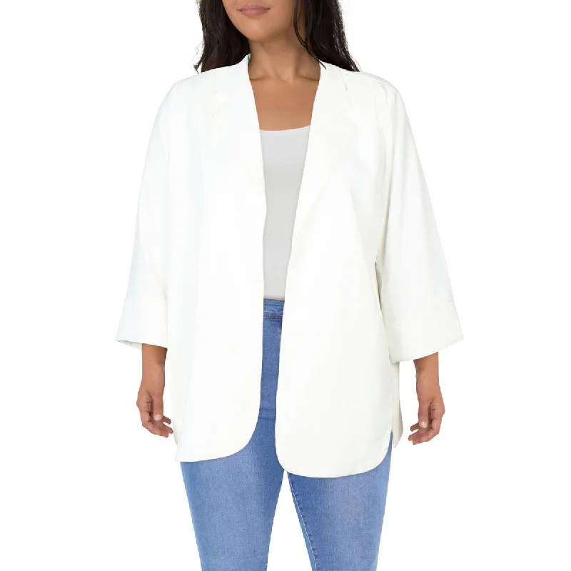 Gracia Womens Layering Dressy Open-Front Blazer