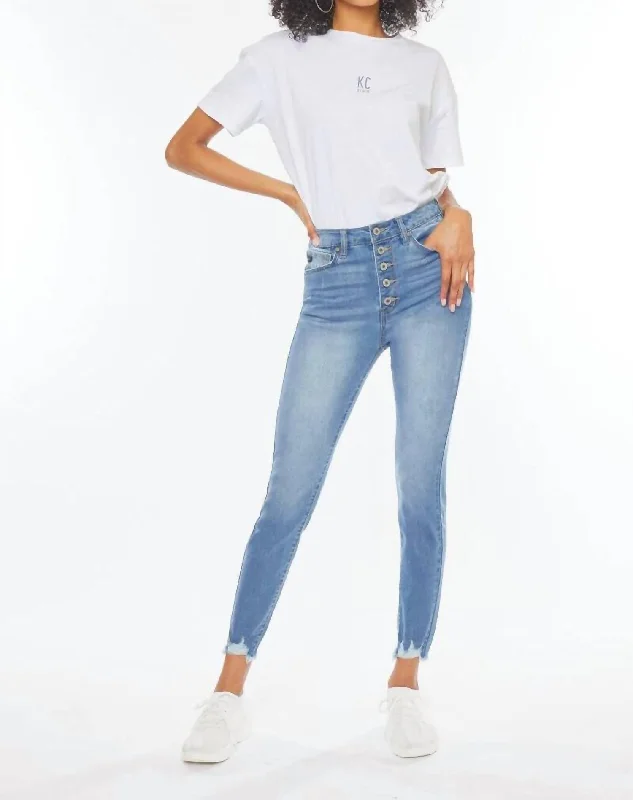 Greyson High Rise Super Skinny Jean In Light Wash