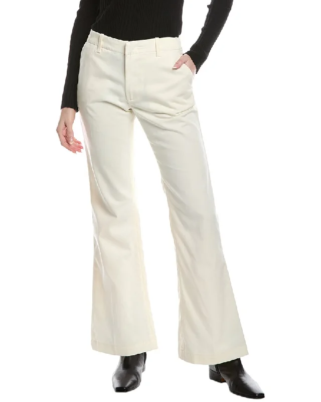 RE/DONE Mid-Rise Flared Trouser Ivory Jean