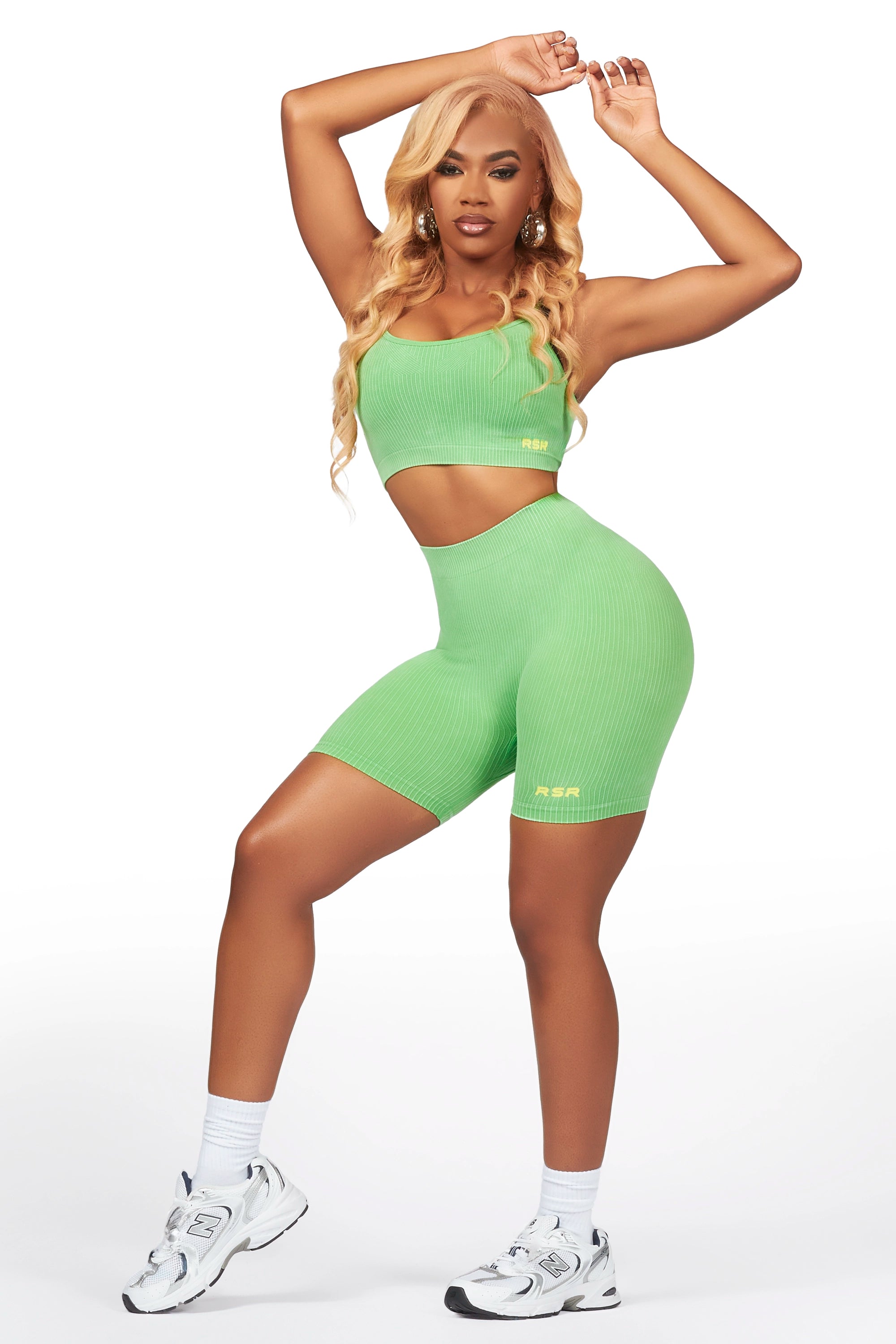 Sharifa Green Active Short Set