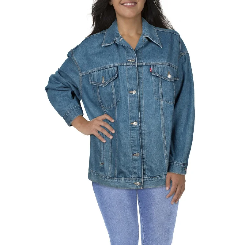 Levi Strauss & Co. Womens Plus Jean Baggy Denim Jacket