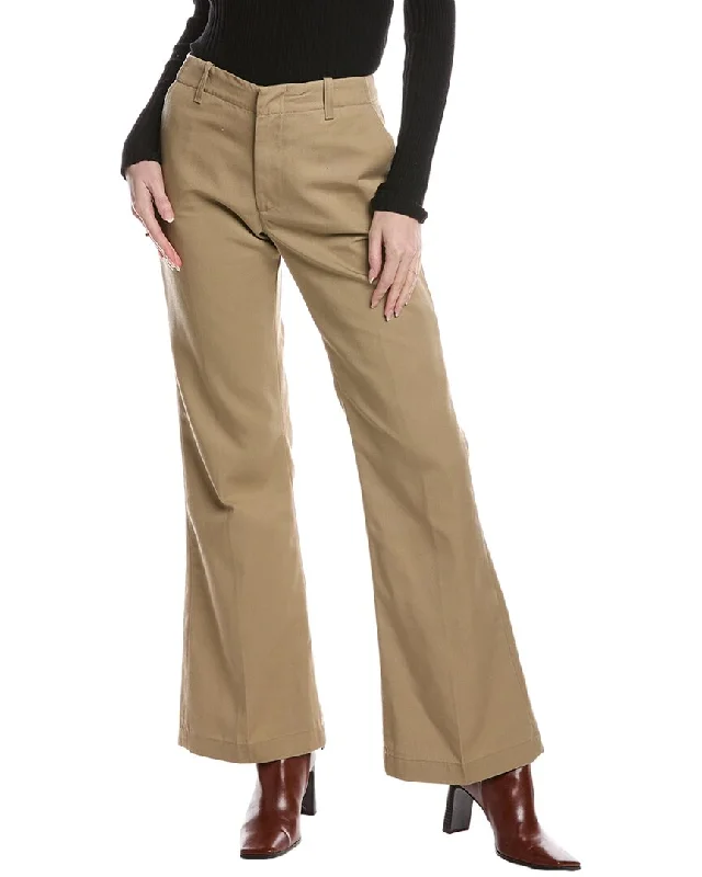 RE/DONE Mid-Rise Flared Trouser Khaki Jean