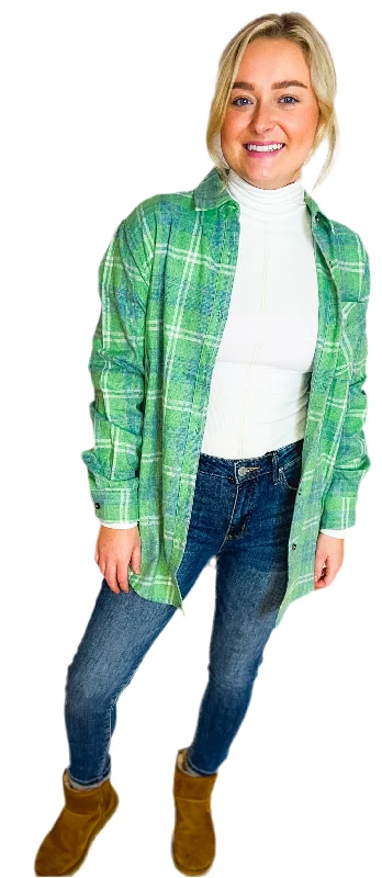 Green Flannel Shirt