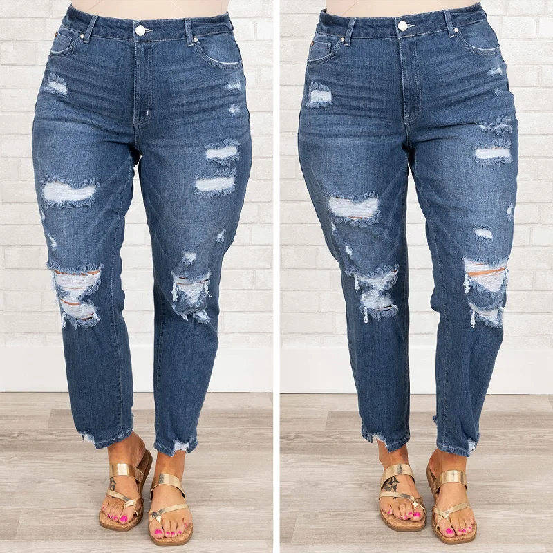 Trust In Our Love Jeans, Medium Wash