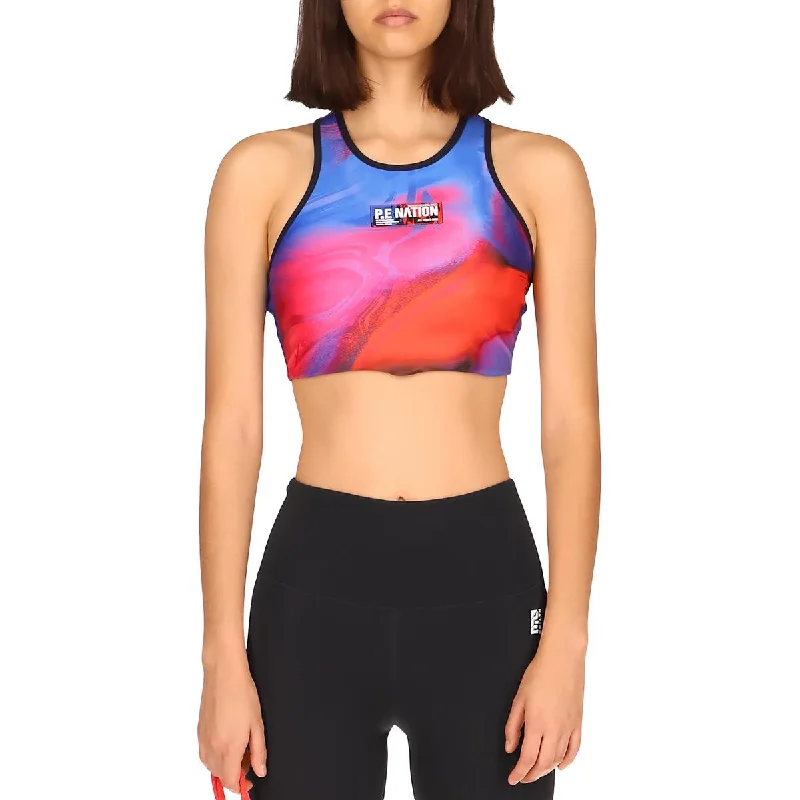 P.E Nation Womens Rewind Fitness Workout Sports Bra