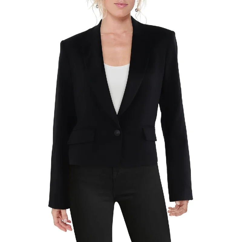 Rag & Bone Womens Valerie Wool Suit Separate One-Button Blazer