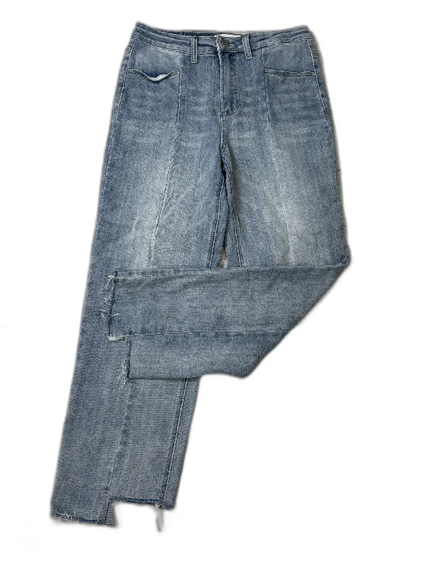 Jeans Straight By Risen In Blue Denim, Size: 12