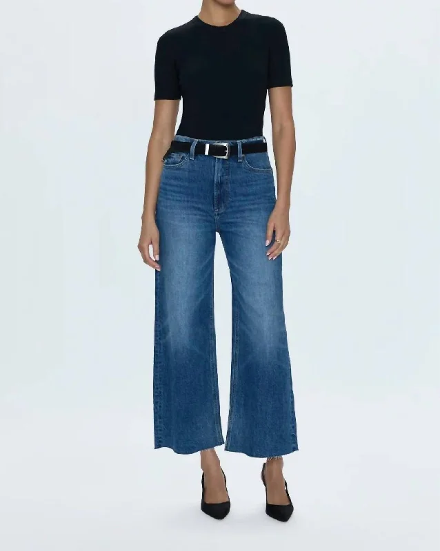 Lana Crop Jeans In Palladium