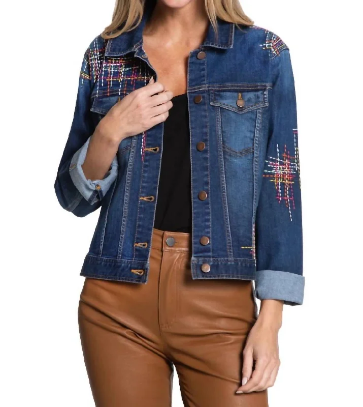 Fallon Jacket In Medium Denim