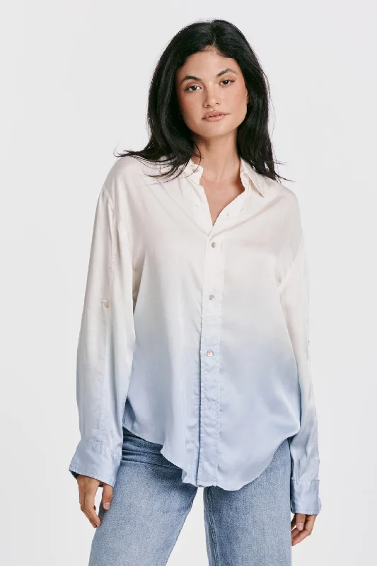 Dear John Lola Waterfall Blue Button Down Shirt