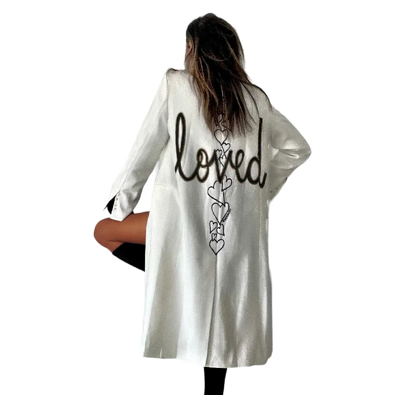 'Loved' Painted Blazer