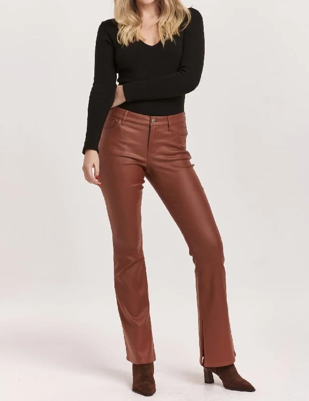 Jaxtyn Mid Rise Bootcut Cognac In Red