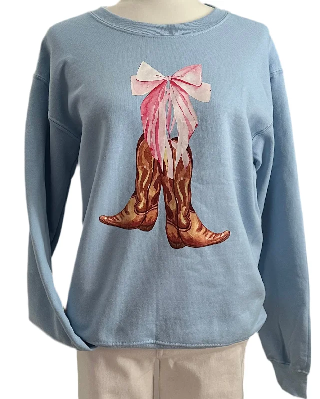 Boots & Bows Crewneck