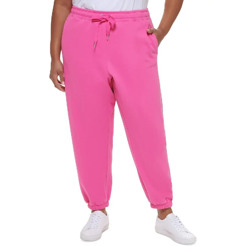 Calvin Klein Performance Womens Plus   Fleece Lined Activewear Jogger Pants