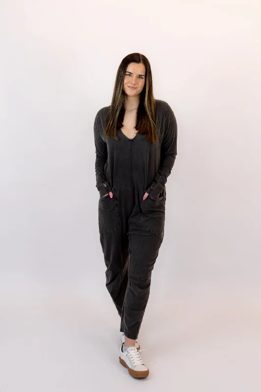 Hot Shot Long Sleeve Onesie | Black