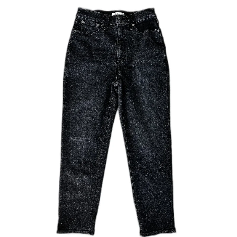 Jeans Boyfriend By Madewell In Black Denim, Size: 4