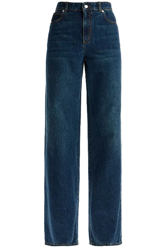 Alexander Mcqueen Women's Wide Leg Jeans