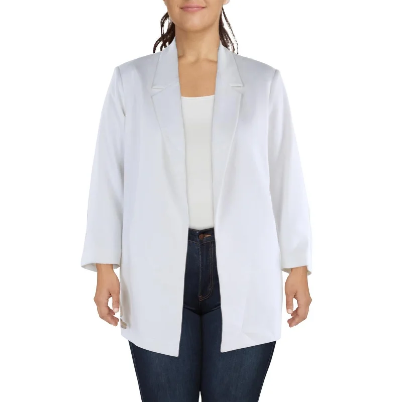 Tahari ASL Womens Mid-Length Office Open-Front Blazer