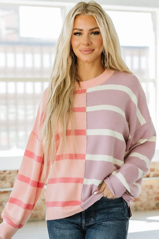 Arnie Striped Drop Shoulder Sweater | S-2XL | PRE ORDER