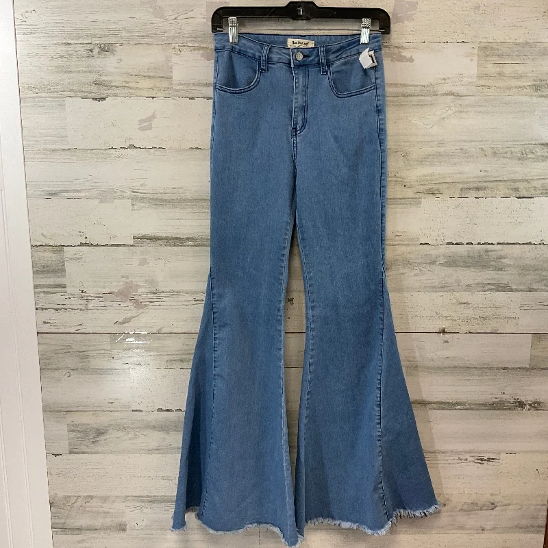 Jeans Flared By THREE BIRD NEST In Blue Denim, Size: S